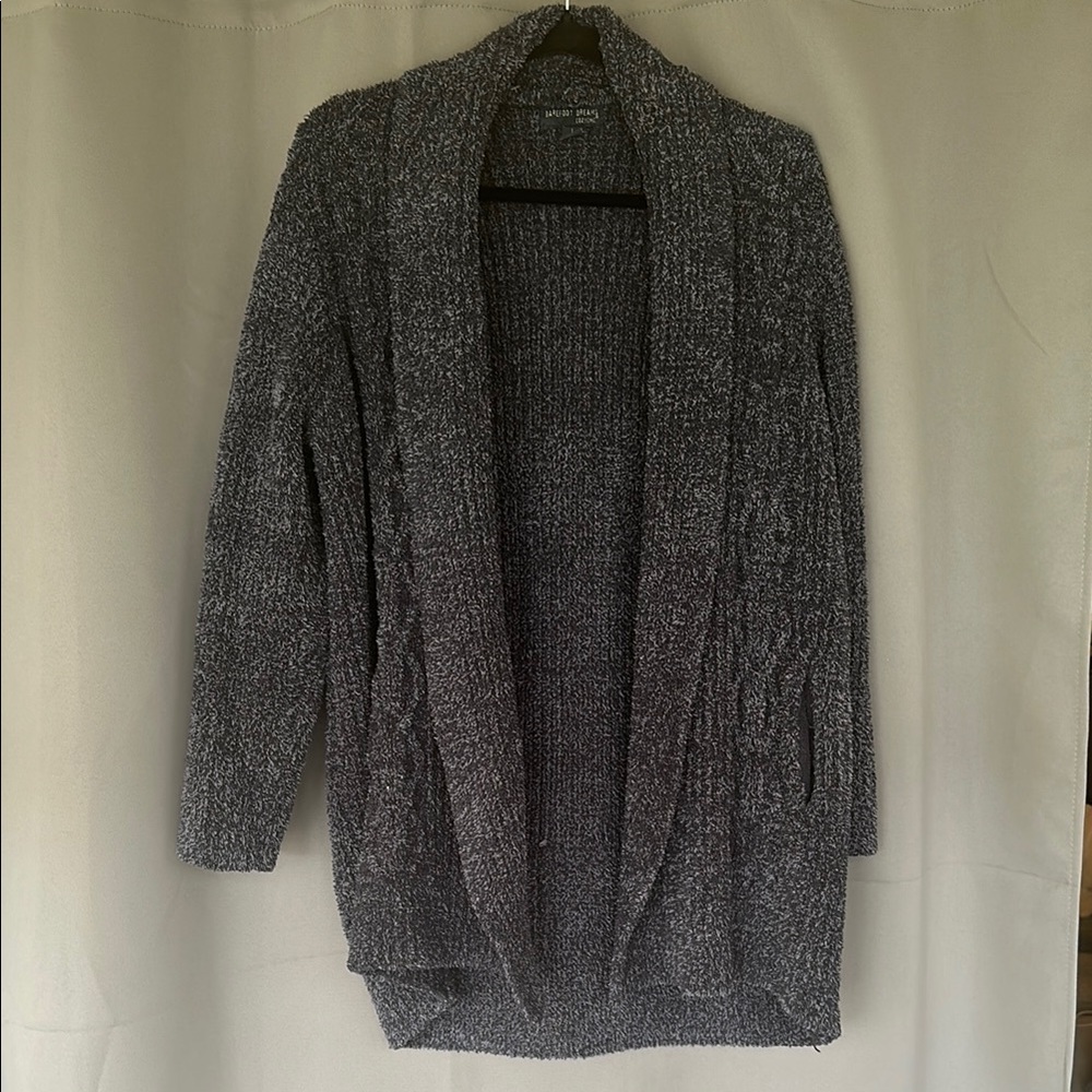 Barefoot Dreams CozyChic Blue Cardigan Sweater-Size Large
